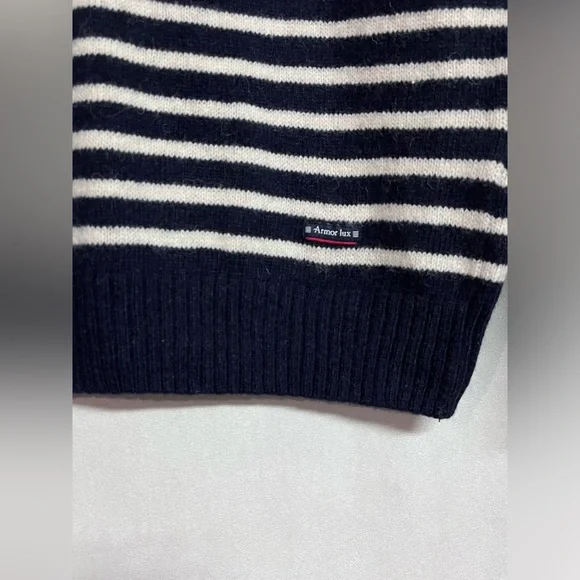 Armor Lux Wool Pull On Crewneck Sweater NWOT - Picture 5 of 6